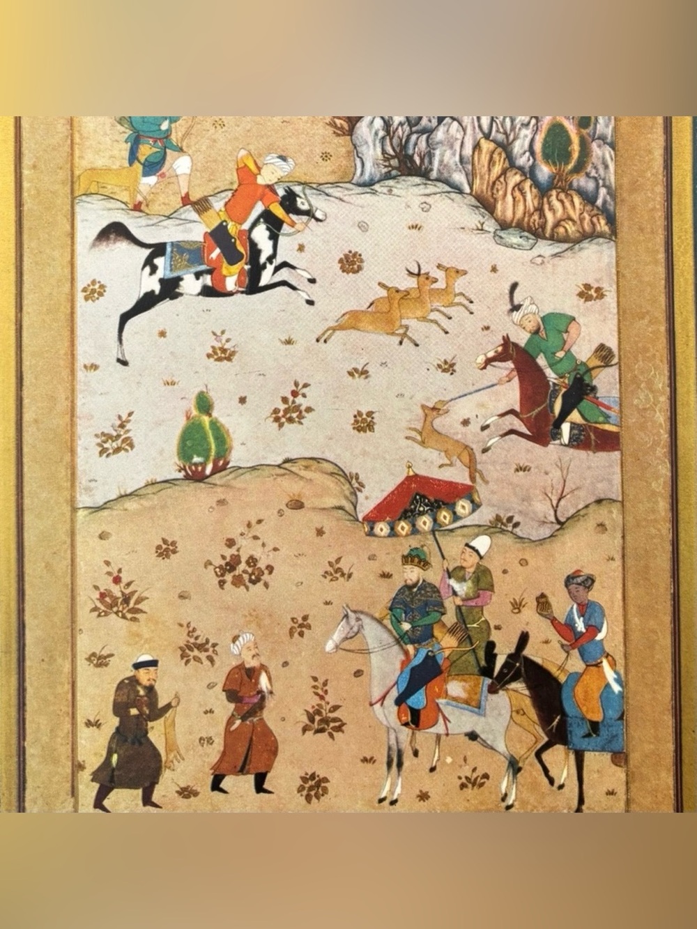 MURAQQA GULSHAN Original 1950’s Vintage Fine Art Print Antique Persia Persian